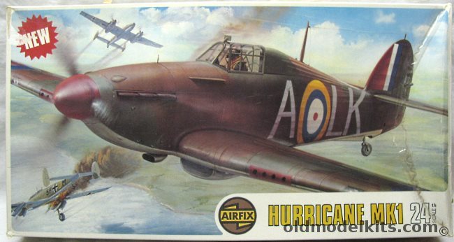 Airfix 1/24 Hawker Hurricane Mk1 For Motorizing, 09502-8 plastic model kit